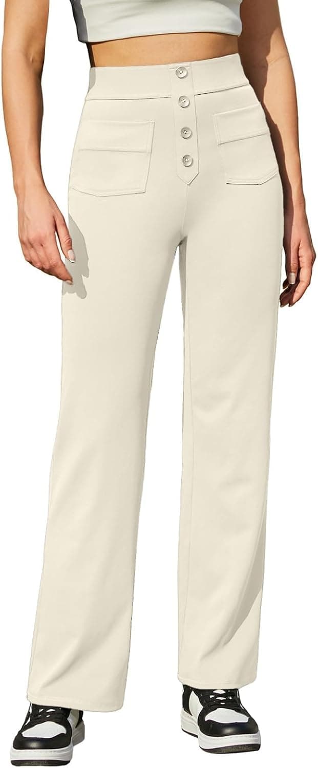 Detalle de Glacspyg Pantalon yoga femme taille haute à poches