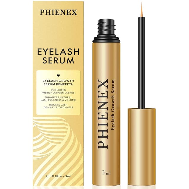 Detalle de PHIENEX Wimpernserum mit Verlängernd & Verdichtend – für Wimpern und Augenbrauen, 3 ml