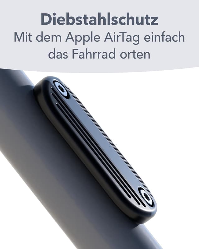 Detalle de AIRBELL AirBell® Fahrrad-Halterung für Apple AirTag (Doppelpack) – passend für Flaschenhalter-Aufnahmen