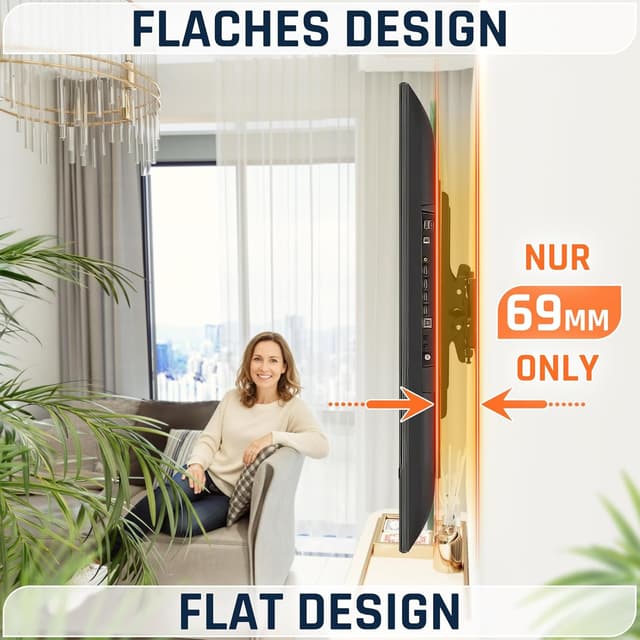 Detalle 2 de RICOO R09 TV Wandhalterung 69 mm Slim