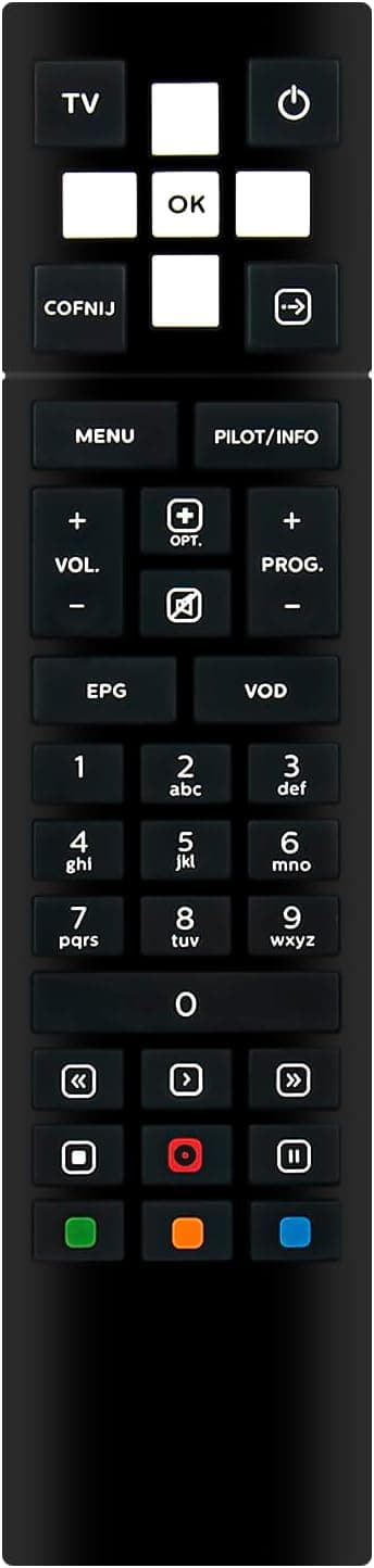 Detalle de VINABTY replacement remote for Pilot Cyfra Plus / Canal+ / NC+ Sagemcom Premium Box 4K (DSIW74) – includes user manual