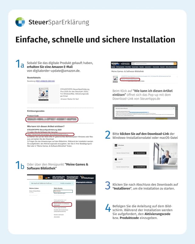Detalle 2 de SteuerSparErklärung Plus 2026 Steuererklärung 2025 ELSTER
