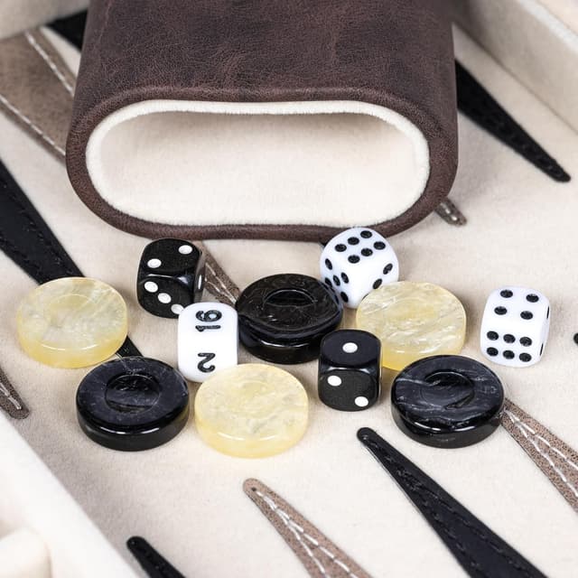 Detalle 2 de Backgammon-Set für Erwachsene mit 30 Steinen