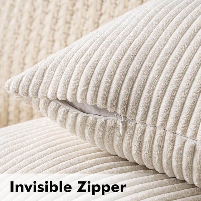 Detalle de MIULEE Kissenbezüge 2er Set 50x50 cm