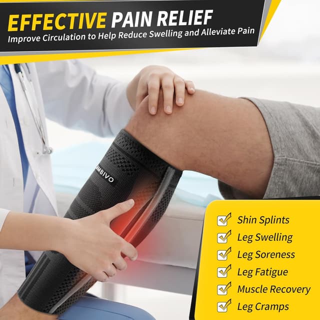 Detalle de CAMBIVO calf compression sleeve 2 pack