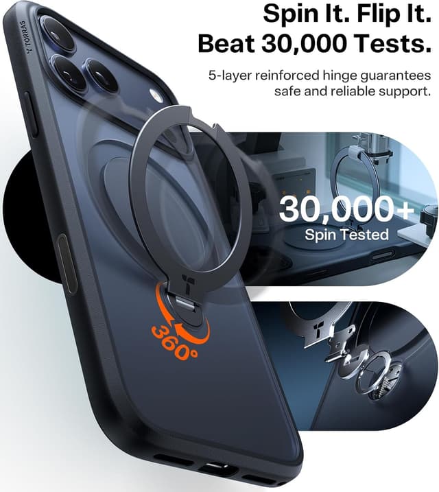 Thumbnail 5 de TORRAS Ostand Q3 Spin iPhone 17 Pro Max case, 12FT drop protection