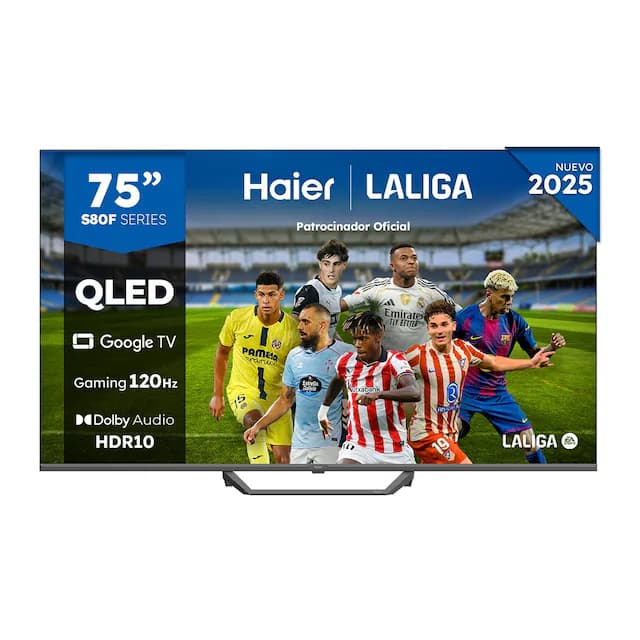 Imagen de Haier H75S80FUX TV QLED 75" 4K Smart Gaming en OfertitasTOP