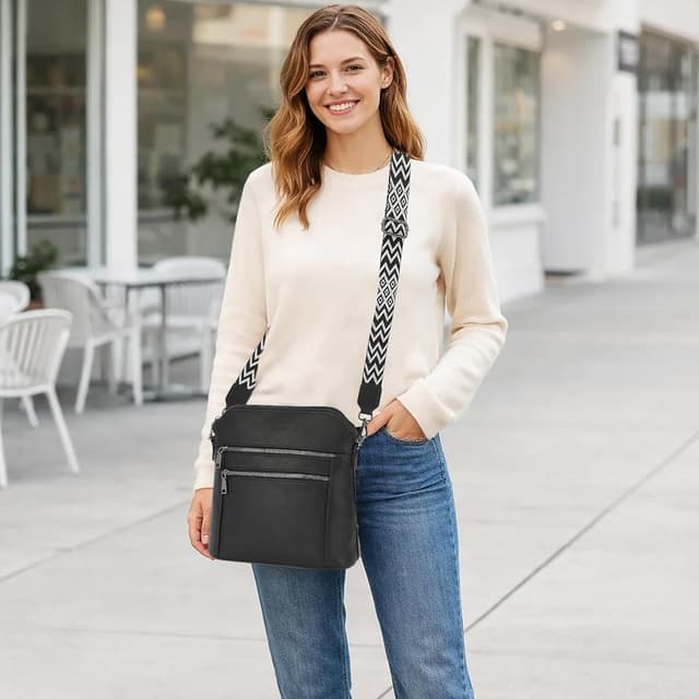 Detalle 2 de TANTOMI Umhängetasche Damen 26 x 10,5 x 26 cm