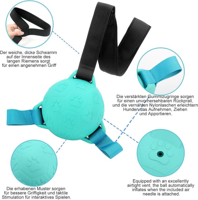 Thumbnail 2 de LOTUSWILD Balle pour chien 9,7 cm Bleu