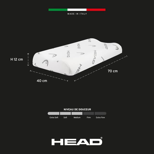 Thumbnail 4 de Head Active Rest Oreiller Ergonomique Cervical Doux 40x70