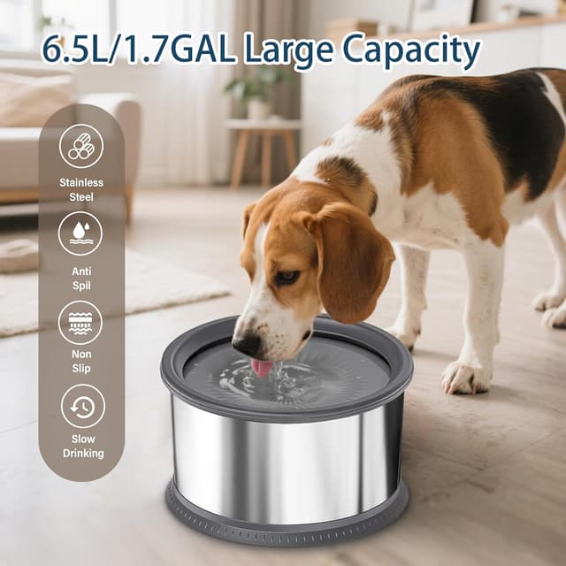 Thumbnail 3 de 6.5L No Spill Dog Water Bowl