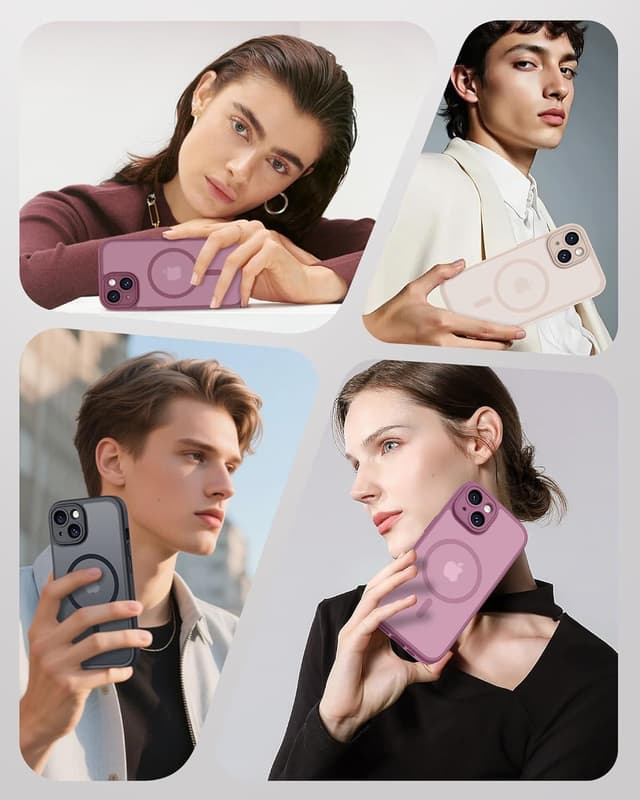 Thumbnail 6 de TOCOL Cover magnetica per iPhone 14 da 6,1 pollici con protezione fotocamera e compatibilità MagSafe