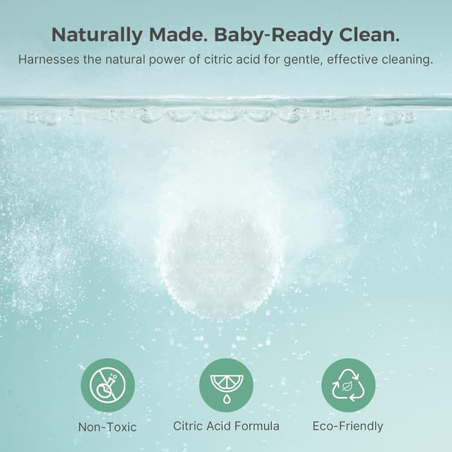 Detalle de Momcozy Descaling Tablets for Baby Bottle Washer 30 Count 🍶