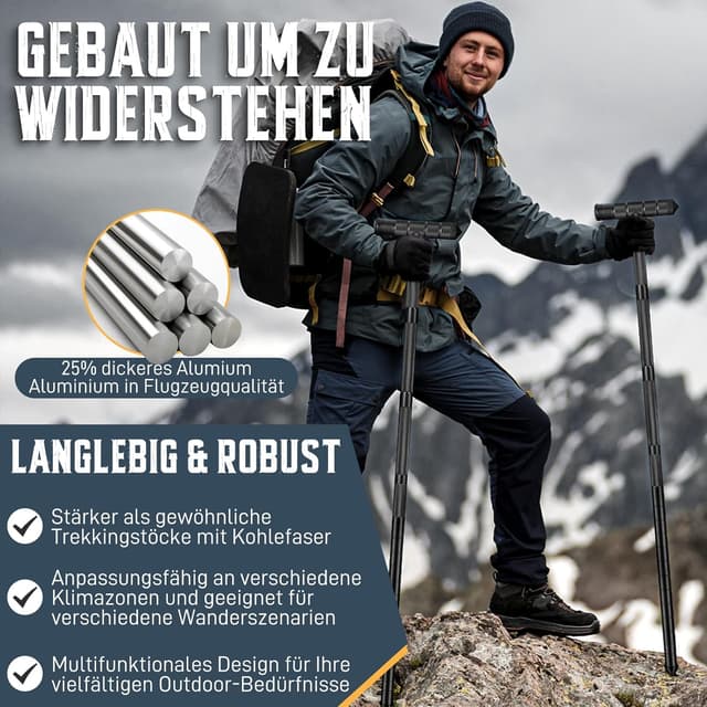 Detalle de Golden Bird Wanderstöcke Erweiterungen