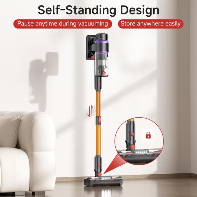 Thumbnail 6 de Cordless Vacuum Cleaner 550W, 50KPa & up to 70 Min Runtime with Smart Auto Mode and LED Touch Display