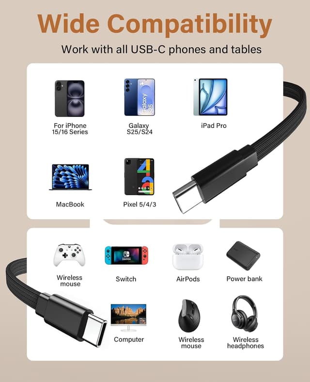 Thumbnail 6 de Magtame Magnetisches USB C zu USB C Kabel 60W 1m