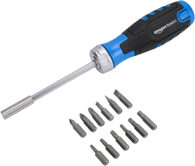 Detalle de Amazon Basics Ratcheting Screwdriver Set 12