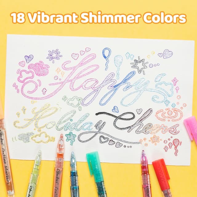 Thumbnail 1 de Ohuhu Calza Stuffers pennarelli glitter metallizzati 18 🎨