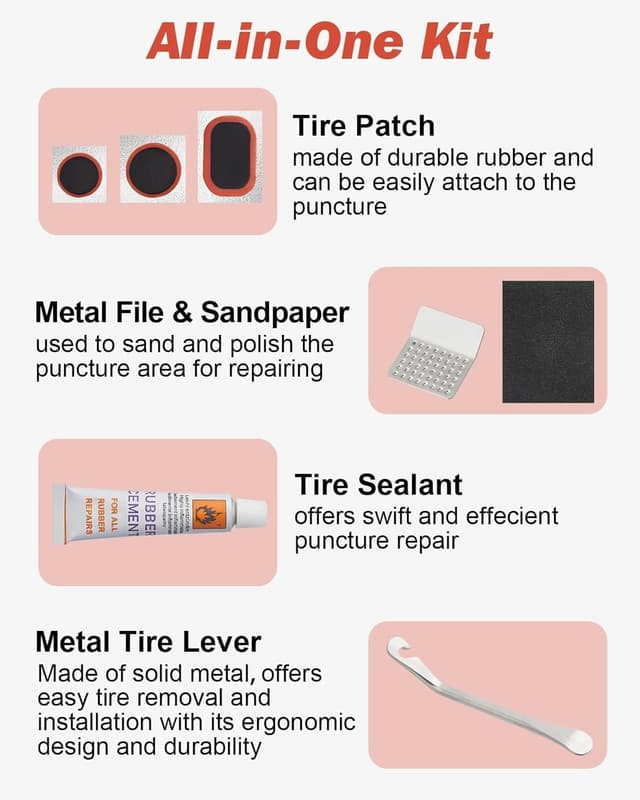 Detalle de Zacro puncture repair kit 34 piece set