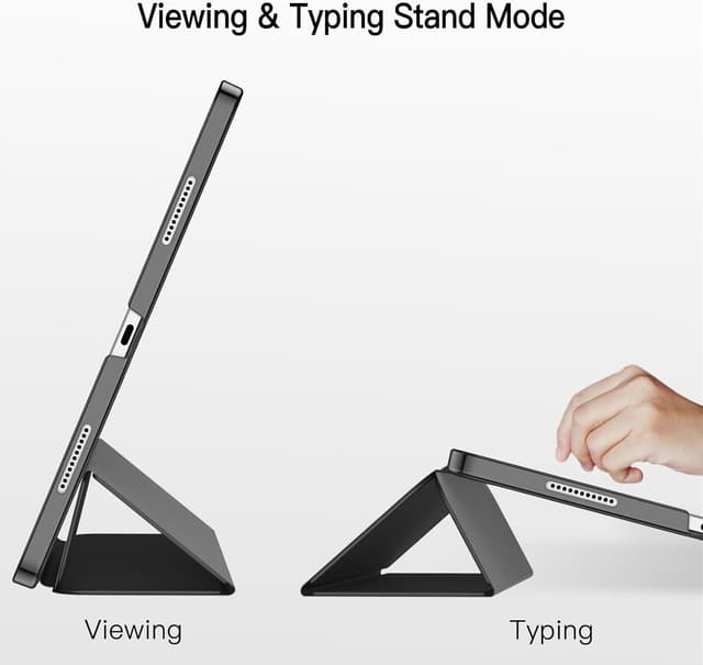 Detalle de JETech Hülle für iPad Pro 12,9 Zoll (6./5. Gen, 2022/2021) mit Pencil-Aufladung & Auto Schlaf-/Wach, Schwarz