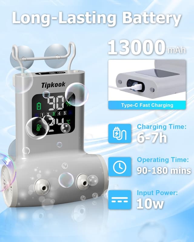 Detalle de Bath Jet Spa IPX8, 13000 mAh