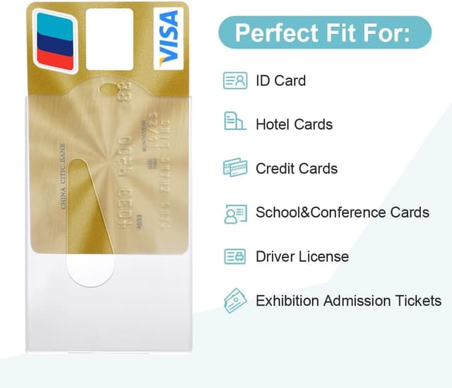 Thumbnail 3 de Vicloon ID Badge Holder 5Pcs Blanco