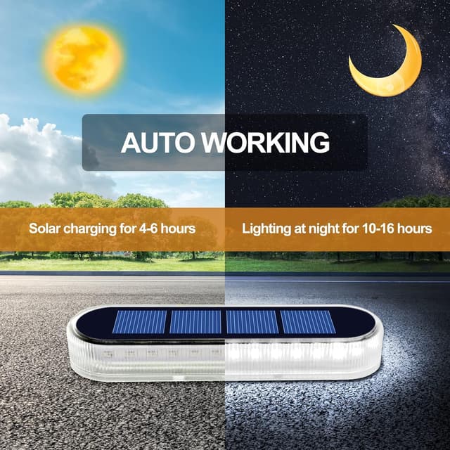 Detalle de YiLaie Luci Solari da Giardino con accensione automatica, 5700K, IP68 (4 pezzi)