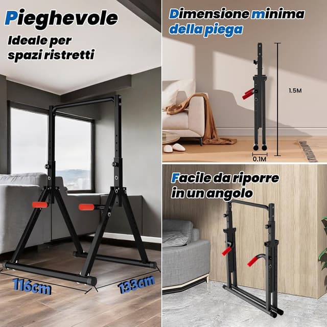 Thumbnail 2 de DOBESTS Power Tower Dip Station stazione multifunzione per trazioni e dip 🏋