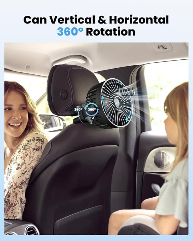 Detalle de Portable Pram Fan 5200 mAh Rechargeable