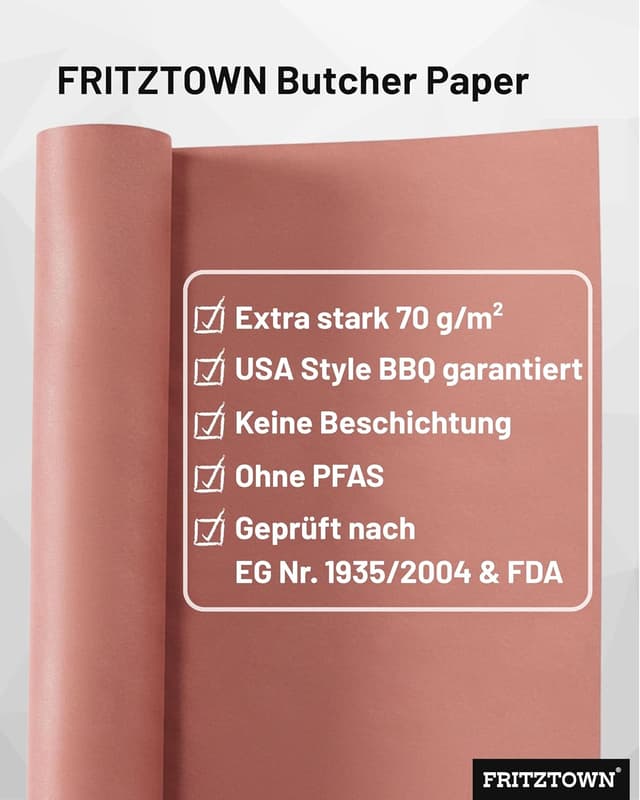 Detalle 2 de FRITZTOWN Butcher Paper Deluxe 60 cm x 50 m