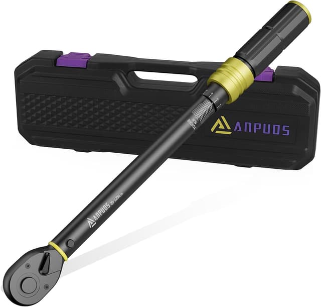 Detalle de ANPUDS Drehmomentschlüssel 1/2 Zoll 20–220 Nm mit Klickfunktion (±3% Genauigkeit, 72-Zahn-Ratsche)