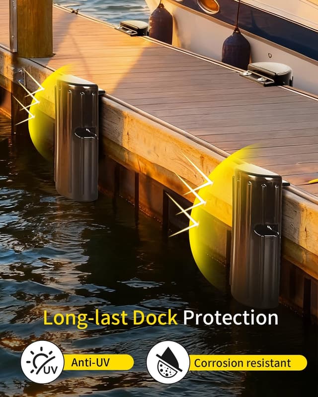 Detalle 2 de OCEANBROAD Permanent Dock Bumpers (5mm PVC) with Stainless Steel Hardware