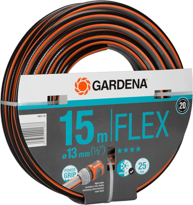 Detalle de GARDENA Comfort FLEX Schlauch 13 mm (1/2 Zoll) – 15 m, formstabil und UV-beständig