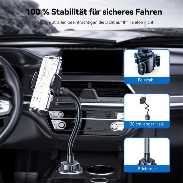 Detalle 2 de TECKNET Handyhalterung 2-in-1 mit 360°