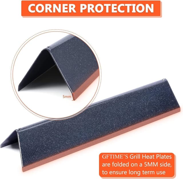 Detalle de GFTIME 7636 Porcelain Steel Heat Plate (Flavorizer) Bars 38.9cm spare parts for Weber Spirit II/LX 300 series