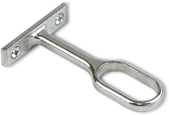 Detalle 2 de Emuca Set de 10 Soportes Centrales para Barra Oval Niquelado 🛠