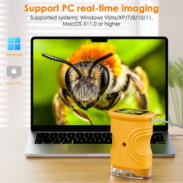 Detalle 2 de Temodu 2.0 Mikroskop 1000× für Kinder