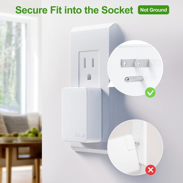 Detalle de Nekmit Dual Port Ultra Thin USB Wall Charger