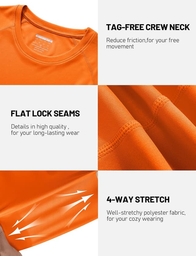 Detalle 2 de TACVASEN Men’s UPF 50+ UV Protection Long Sleeve T-Shirt for Outdoor Hiking & Walking