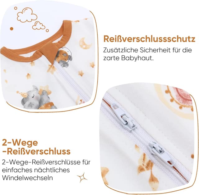 Detalle 1 de amo nenes Baby Strampler 0,5 TOG 3er Pack