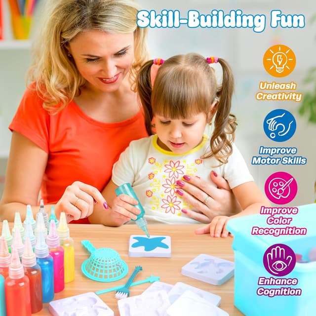 Detalle 2 de Mocoosy 20 Colors Magic Water Gel Kit for Kids (Aqua Fairy Water Elf DIY Squishies Set)