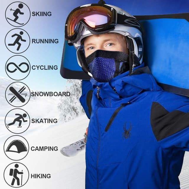 Detalle 2 de WTACTFUL Winter Neck Warmer Gaiter Windproof Mask