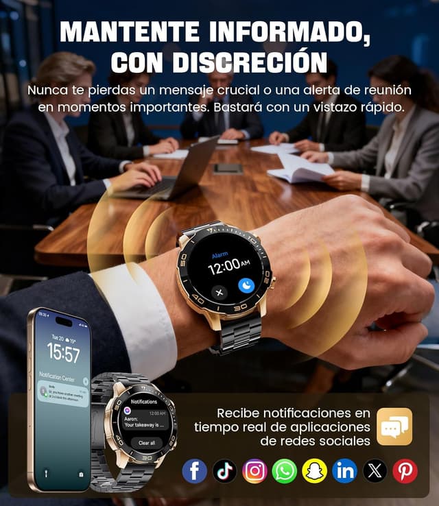Thumbnail 1 de Reloj inteligente BENYAR TX7 1,43" AMOLED