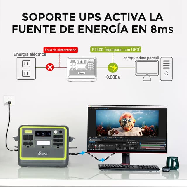 Thumbnail 3 de FOSSiBOT F2400 ⚡ Generador solar portátil 2400W