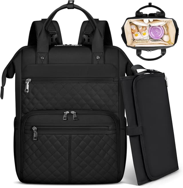 Imagen de RAINSMORE Baby Changing Bag Backpack 31cm en OfertitasTOP