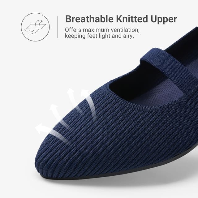 Thumbnail 6 de DREAM PAIRS Ballerine Mary Jane a punta da donna comode per ufficio