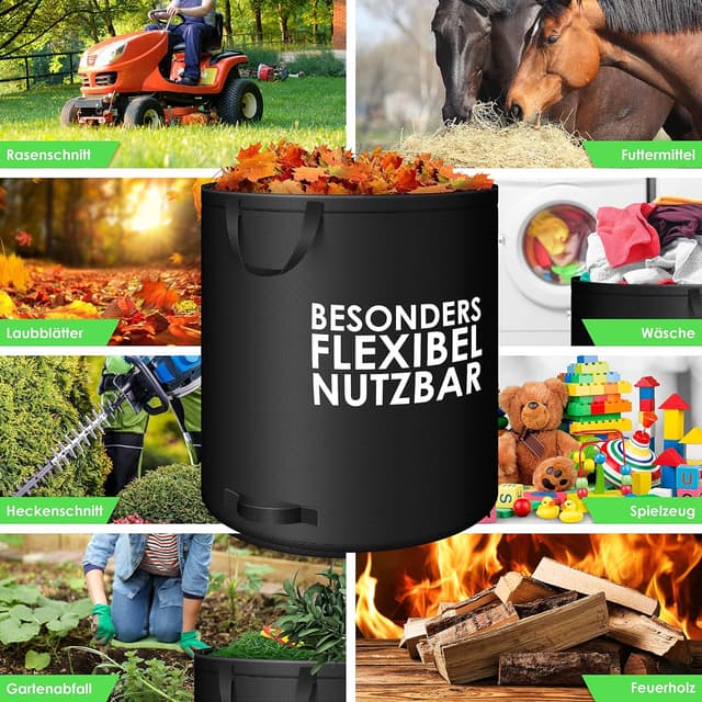 Thumbnail 7 de KESSER® Set de sacos de jardín resistentes y plegables 🌿