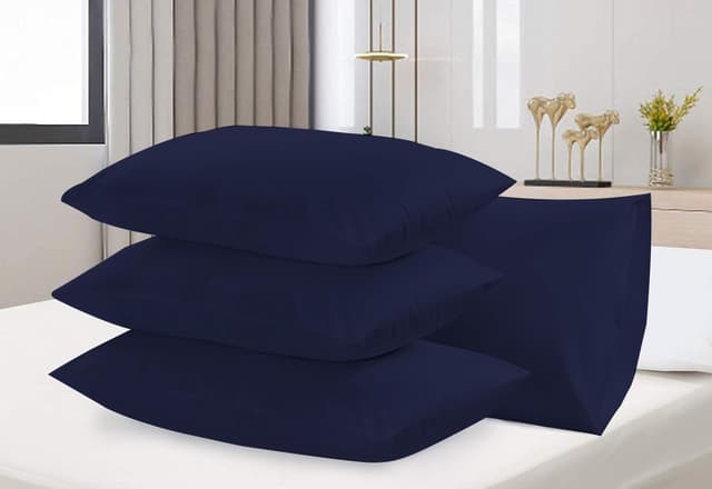 Thumbnail 6 de Rehan & Co Grey Pillow Cases, 4 Pack (50 x 75 cm) – 200 Thread Count Egyptian Cotton