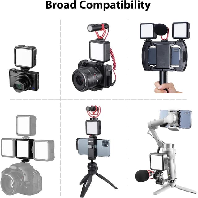 Detalle 1 de ULANZI VL49 camera light, 2000 mAh LED