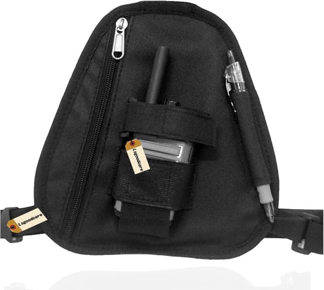 Detalle de Walkie Talkie Brustgeschirr Schwarz 1 Holster